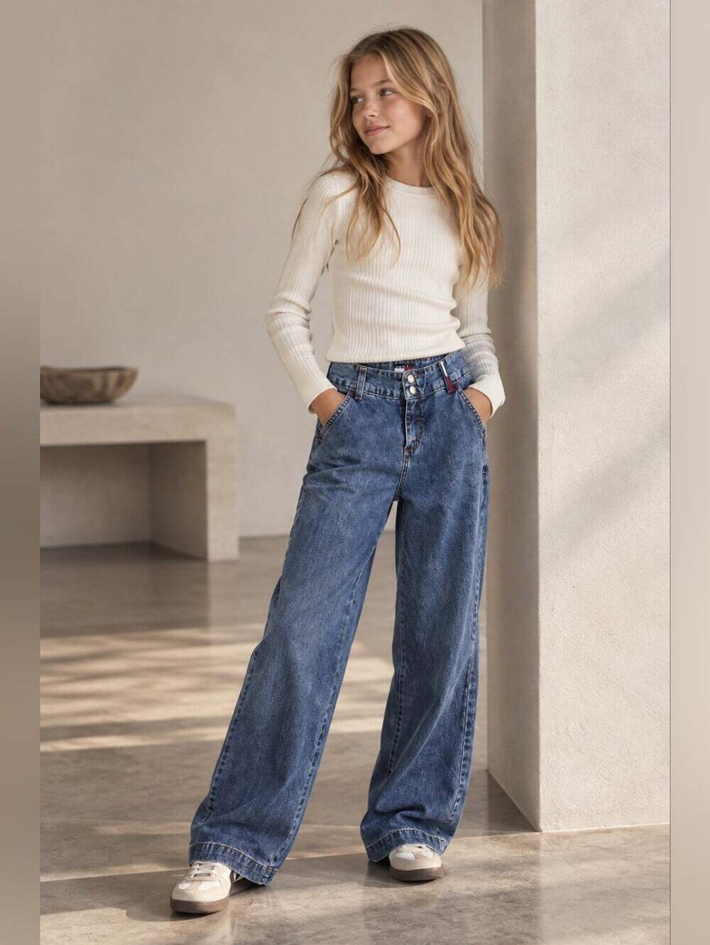 Vintage Tommy Hilfiger Girls Jeans Size 12 Y2K Flare Bootcut Made in Canada